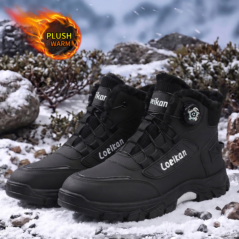 Men's Lightweight Winter Work Boots with Warm Lining & Non-Slip Sole