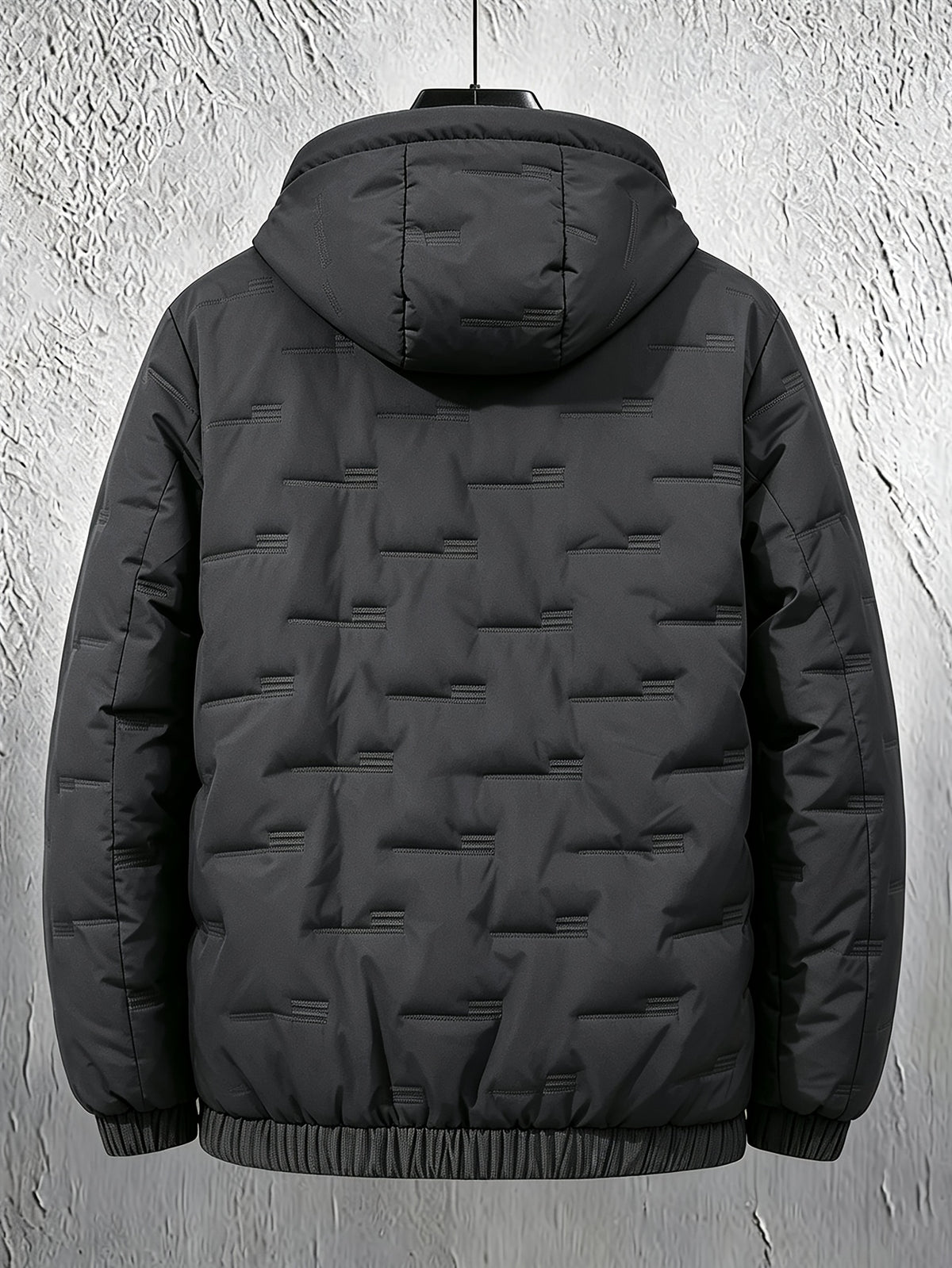 Men's Casual Hooded Zipper Jacket, Thickened Fall/Winter Coat
