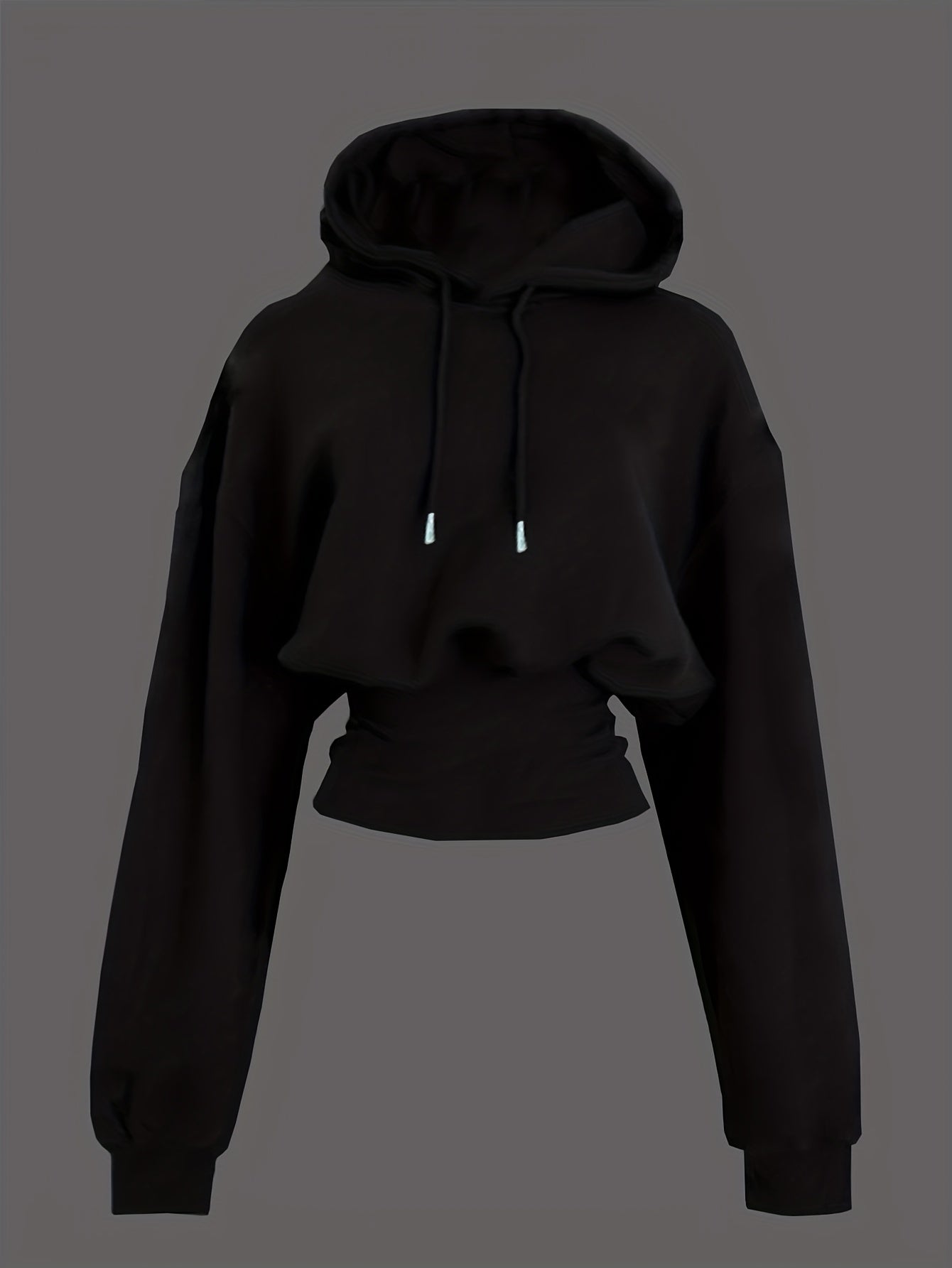 Women's Casual Hooded Long Sleeve Cinched Waist Hoodie