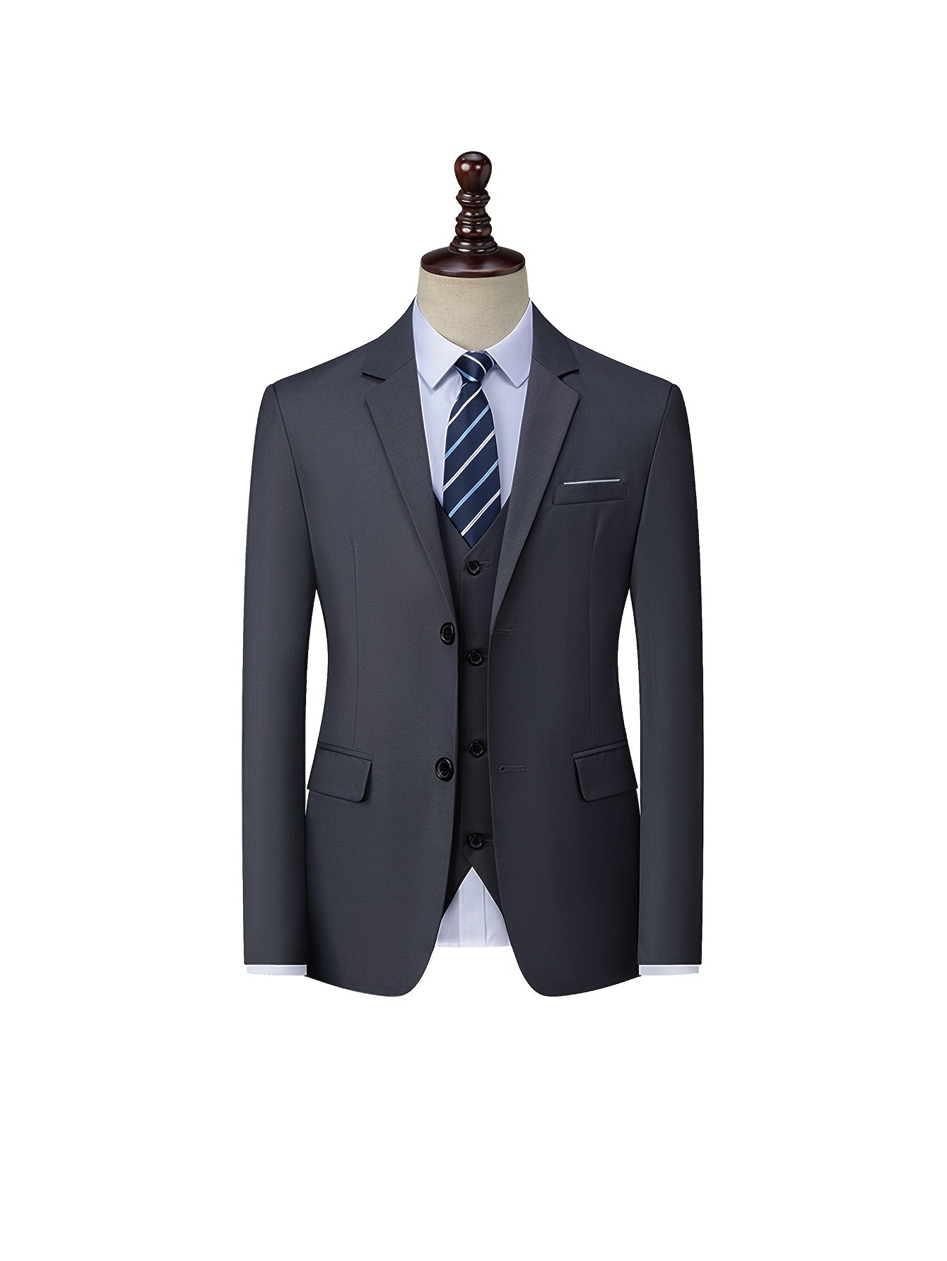 Men's Slim Fit Notch Lapel Suit Jacket for Business & Casual