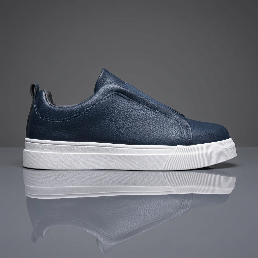 Men's Skate Sneakers with Durable PU Upper & Strong Grip Sole