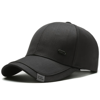 Fashion Classic Outdoor Sports Baseball Cap, Windproof Sun Protection Hat for Hiking, Fishing, Business Casual Travel - All-Season Polyester with Buckle Closure, Hand Wash Only