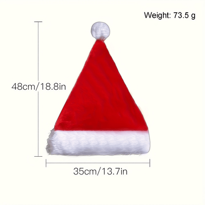 Luminous Christmas Hat Battery Powered Adult Party Hat. Lightweight, easy to wear with LED lights (luminous effect), suitable for Christmas, New Year, theme parties and family celebrations. Also serves as Christmas lights, li