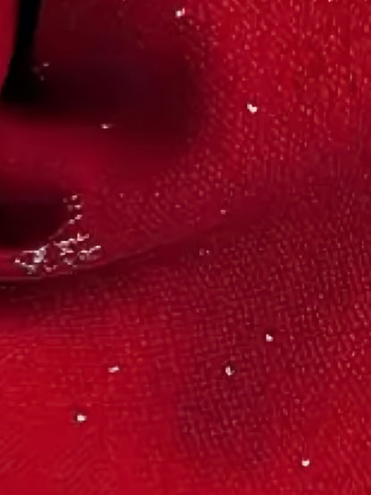 Կանացի էլեգանտ Սուրբ Ծննդյան երեկույթի զգեստ՝ կարմիր, ձյունագույն, երկար թևքերով, կլոր վզնոցով, ներքնազգեստով և հոսող ձմեռային հարսանեկան հյուրերի զգեստով, տոնական պաշտոնական զգեստ