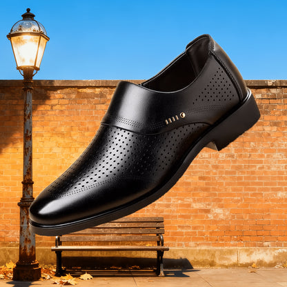 Men's Classic Slip-On Business Casual Loafers, Breathable PU