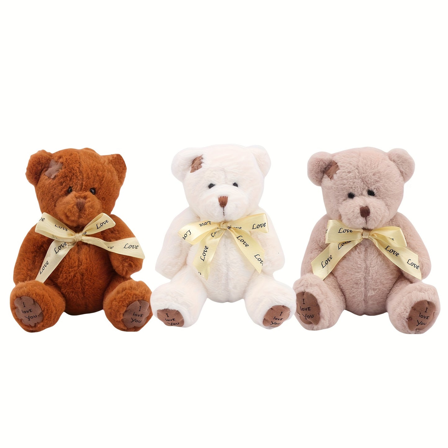 16Cm/6.29In Adorable Kawaii Teddy Bear Plush Toy - Gentle Stuffed Animal, Ideal for Christmas, Thanksgiving, Valentine'S Day, Birthdays, And Easter Presents