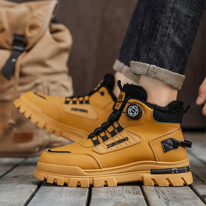 Տղամարդկանց համար նախատեսված առօրյա, նորաձև սպորտային լեռնագնացության կոշիկներ LD991 | Ցածր գոտկատեղով, արհեստական ​​վերնամասով, առաձգական ժապավենով փակվող, իդեալական է աշուն/ձմեռ բացօթյա գործունեության համար