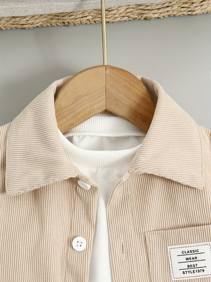 Boys' Cotton Blend Shirt and Jeans Set for Fall/Winter