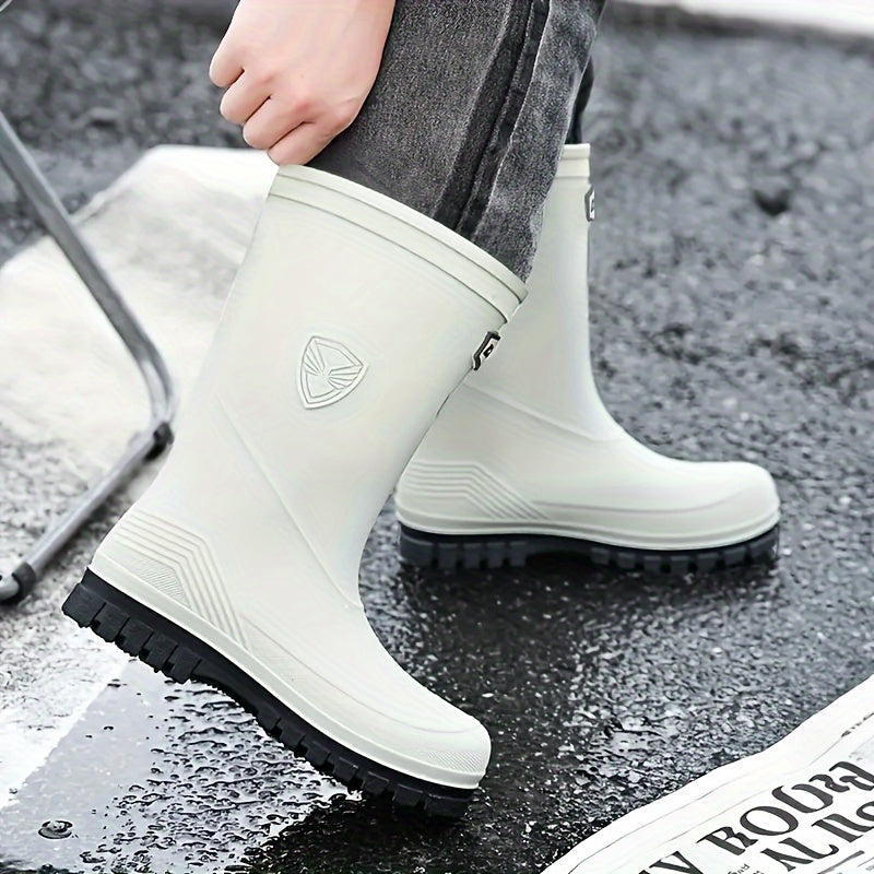 Men's Outdoor Rubber Anti-Slip Long Rain Boots