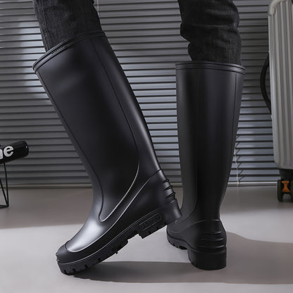 Men's High-Top PVC Outdoor Rain Boots for Summer Fishing