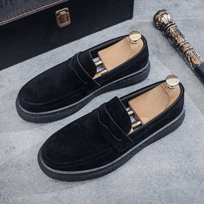 Unisex Streamlined Cushioned PU Loafers with Cloud Pattern