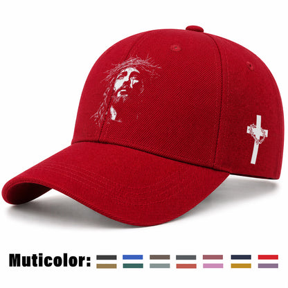 Unisex Christian Baseball Cap with Adjustable Cross Design
