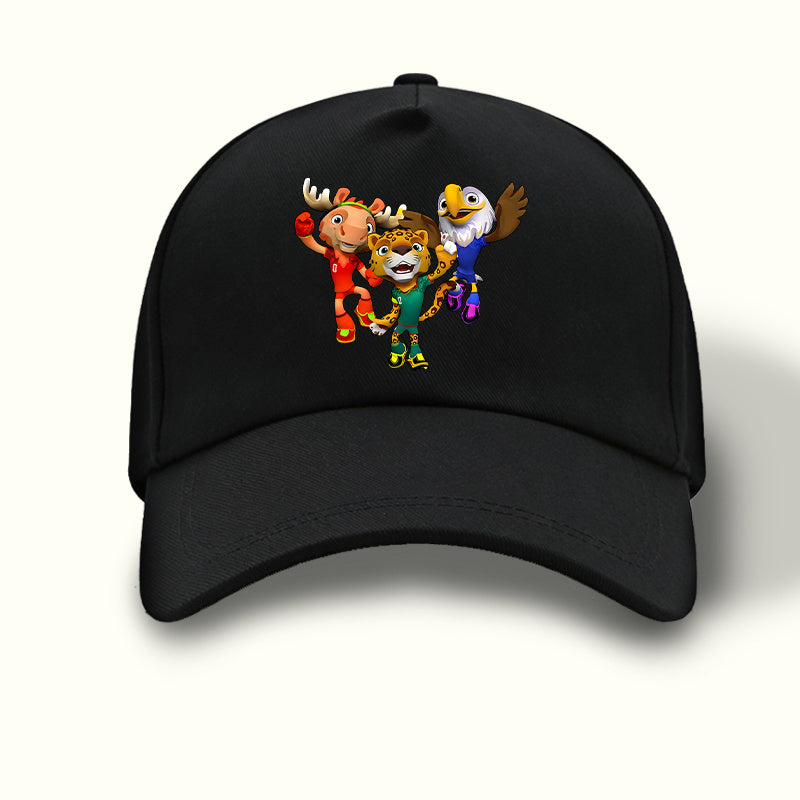 FIFA USA-Mexico Canada World Cup Mascot Baseball Cap, Lightweight Snap