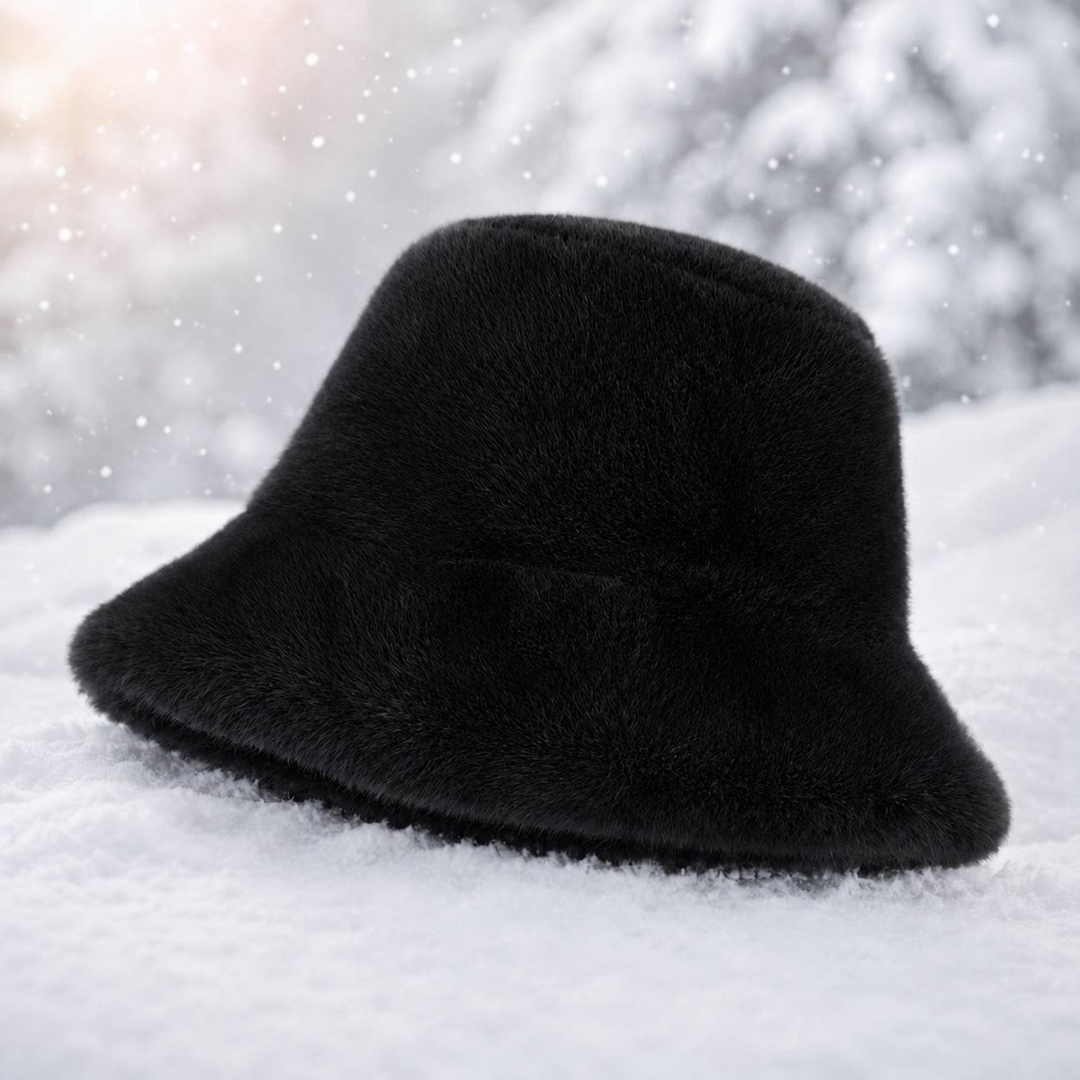 Women's Soft Warm Outdoor Bucket Hat for Fall Winter