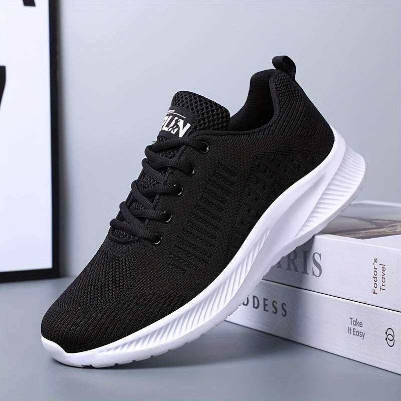 Men's Summer Lightweight Odor-Resistant Breathable Sneakers - Minimalist Lace-Up Training Shoes Suitable for Running, Gym & Casual Wear - Neutral Cushioning, Upper & Sole, Spring/Fall Transition Athletic Footwear - ayq