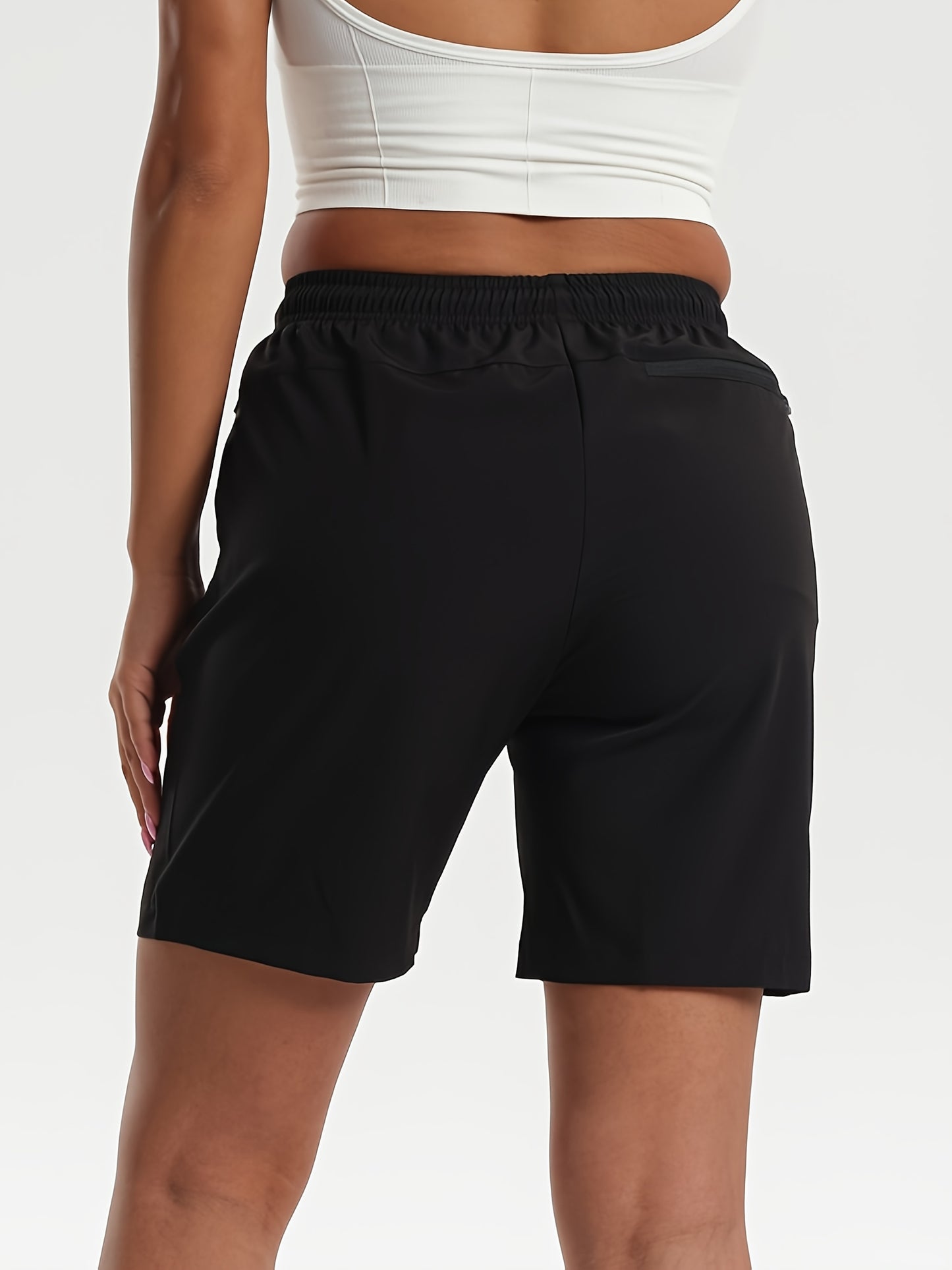 Men's Multi-Pocket Three-Quarter Summer Shorts with Zippers