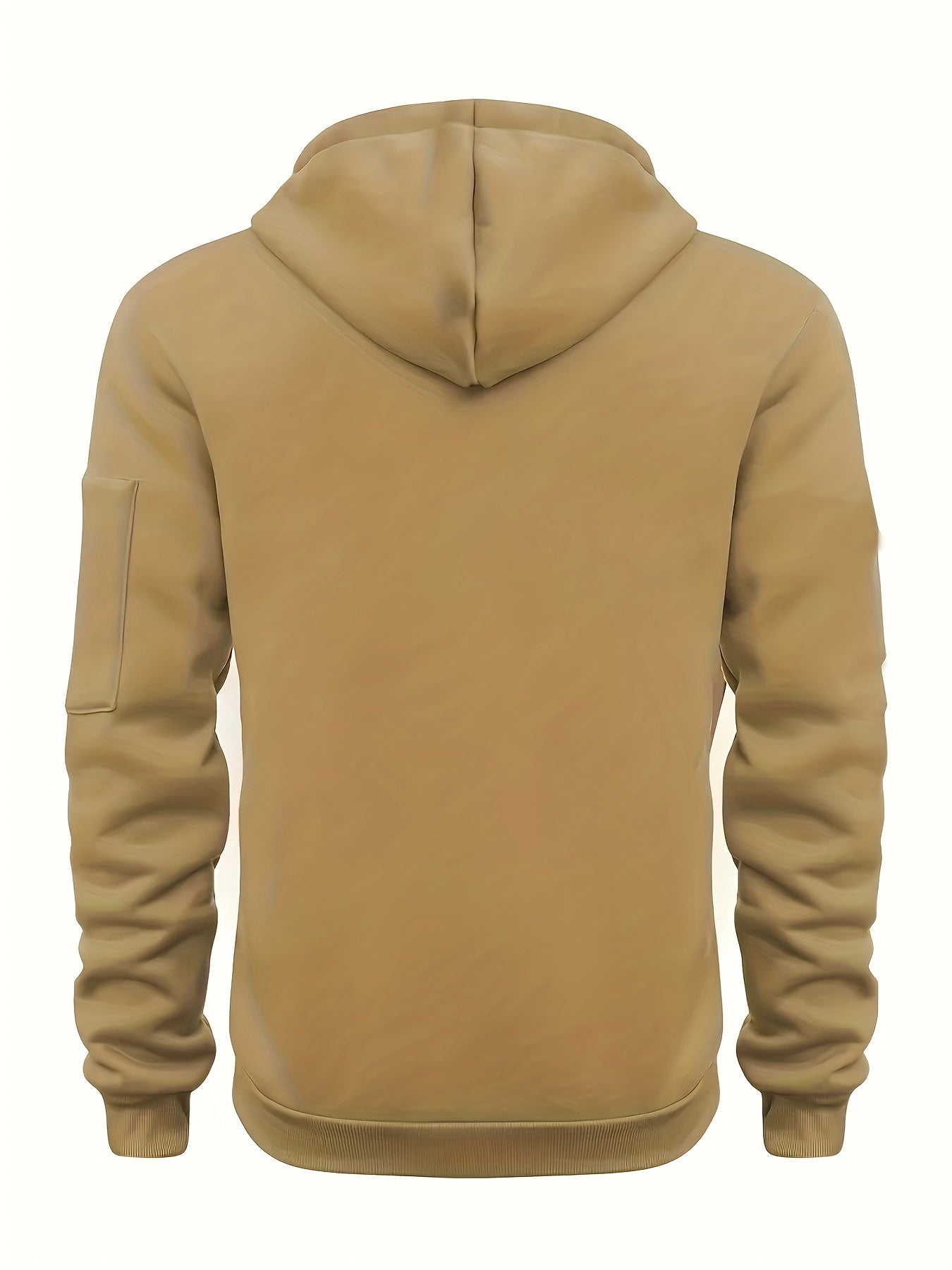 Men's Casual Hoodie with Zipper, Soft And Breathable Polyester Fabric, Machine Washable, Autumn/Winter Fashion