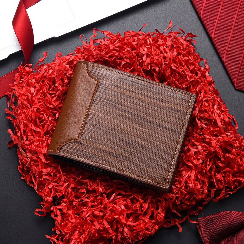 Travel Accessories Travel Wallet Premium Men's Card Holder Daily Use ID Case with 8 Card Slots Unisex Ticket Holder Coin Purse Suitable for and Middle-Aged Christmas Gift