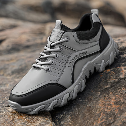 LOEIKAN 2026 New Low-Top Men'S Versatile Comfortable Hiking Boots | Casual Sports Shoes with Stylish Thick Sole, Upper, PVC Sole, Lace Closure, for Outdoor Trekking and Daily Wear - ayq