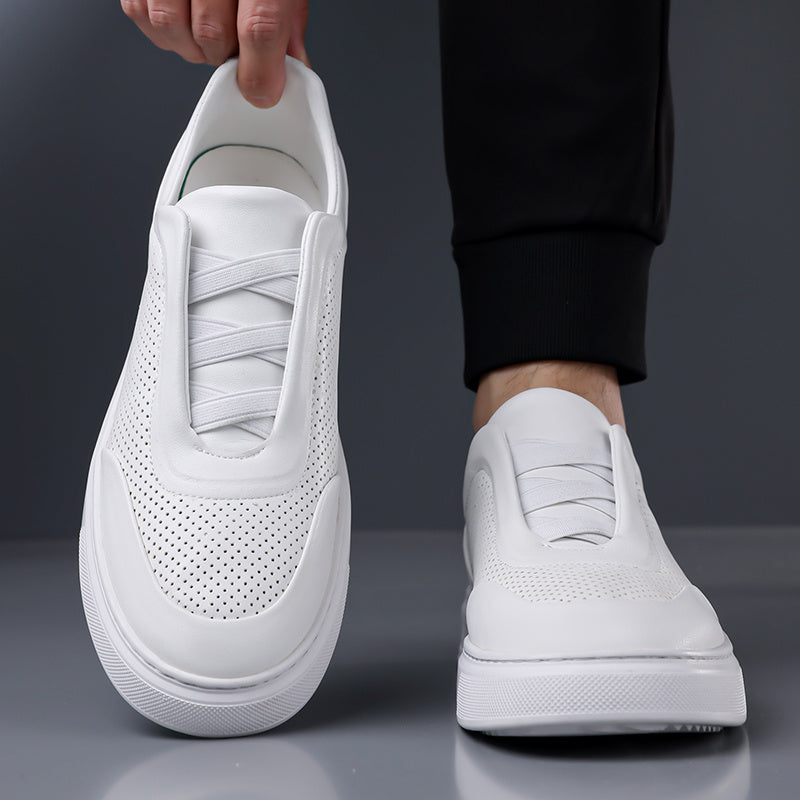 Men's Lightweight Casual Slip-On Shoes with Soft PU Soles