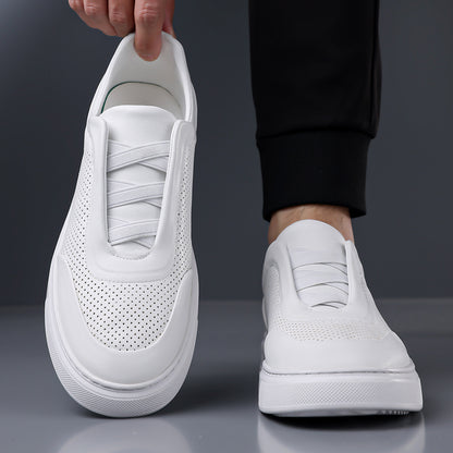 Men's Lightweight Casual Slip-On Shoes with Soft PU Soles