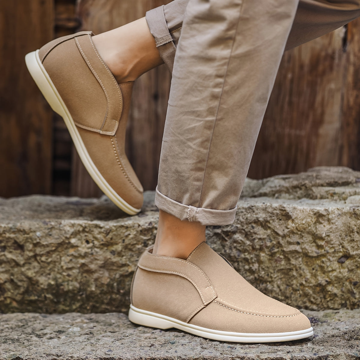 Men's Lightweight PU Loafers Casual Slip-On Moccasins
