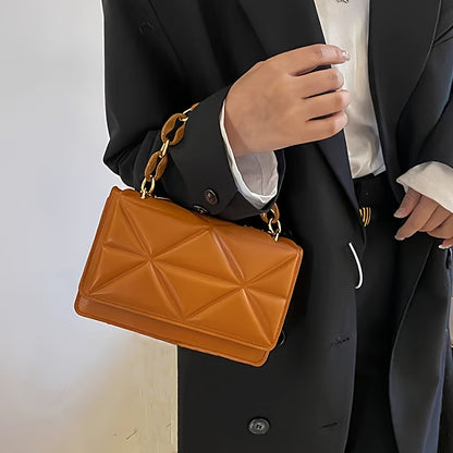 Կանացի ռետրո վեստեռն ոճի շղթայական խաչաձև պայուսակ լայնաշերտ ժապավենով - ճարմանդային փակմամբ, փոքր ուսի պայուսակ, սպիտակ/սև/վարդագույն/շագանակագույն, ամենօրյա և հատուկ առիթների համար նախատեսված պայուսակ, հասանելի է չորս գույն, հարմար է կանանց համար