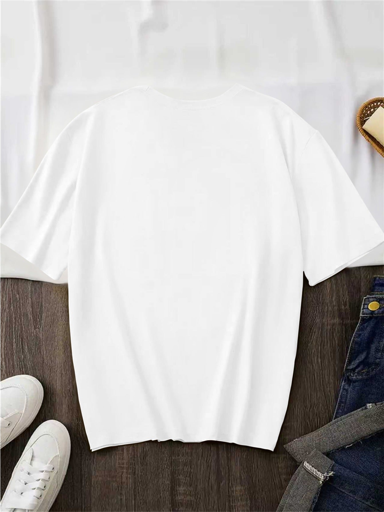 Women's Casual Vintage Printed Cotton T-Shirt for Summer