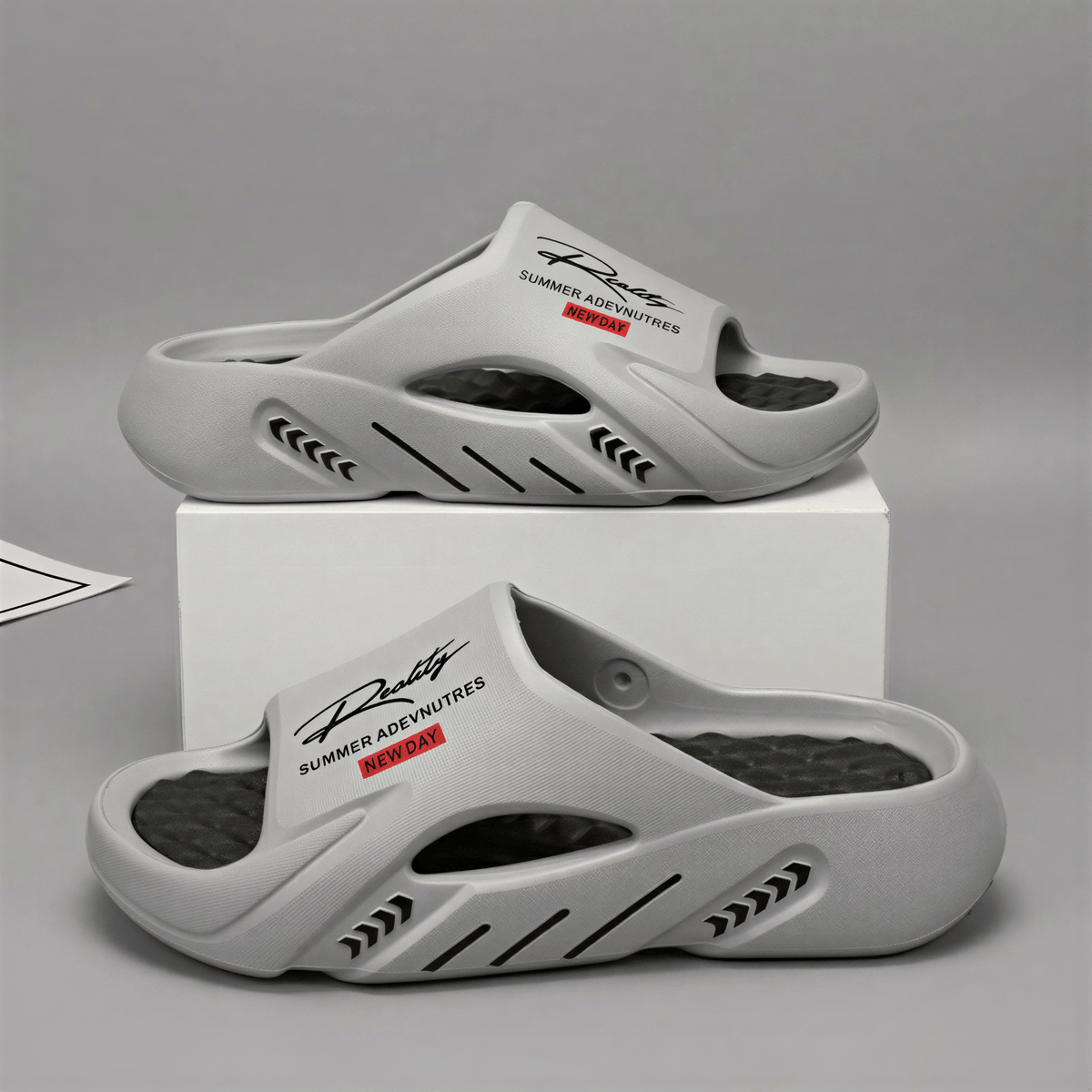 Men's EVA Casual Slip-On Slippers - Soft, Non-Slip, All-Season