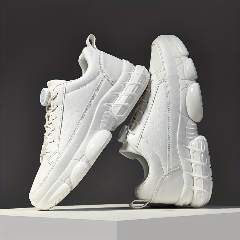Men's Casual Rotating Buckle Sports Shoes, Trendy Versatile Comfortable Men's Shoes, Fashionable Road Running Shoes - ayq