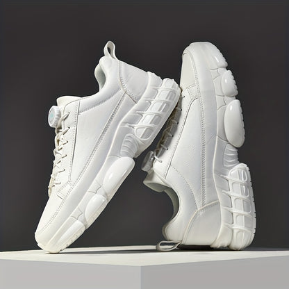 Men's Casual Rotating Buckle Sports Shoes, Trendy Versatile Comfortable Men's Shoes, Fashionable Road Running Shoes - ayq