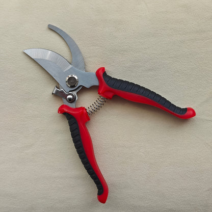 Gardening Scissors | Comfortable Grip, Spring-Assisted, Sharp and Non-Slip, Ideal for Pruning Branches and Flowers, Modern Stainless Steel Blades