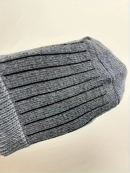 5pcs/3pcs Cute joyful Face & Striped Cotton Blend Youngsters Socks - Perfect for Boys & Girls 0-5 Years, All Seasons