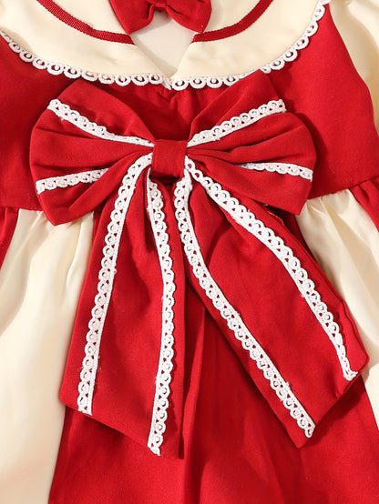 Լոլետա աղջիկների արքայադստեր զգեստ՝ բրդյա աստառով, ձմեռային սպասուհի փոքրիկ աղջիկների համար, երեկույթի հանդերձանք քոլեջի ոճով