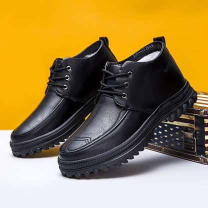 Men's Autumn and Winter Thickened High-Top High Quality Shoes with Lining, Dad Sneakers