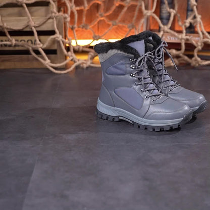 Winter Couple Hiking Boots, Women'S Snow Boots with Plush Lining - Non-Slip Rubber Sole, Suitable for Outdoor Activities Such As Mountaineering, Hunting, And Trekking, Hiking Gear for Men, Men'S Snow Boots, Men'S Winter Shoe,