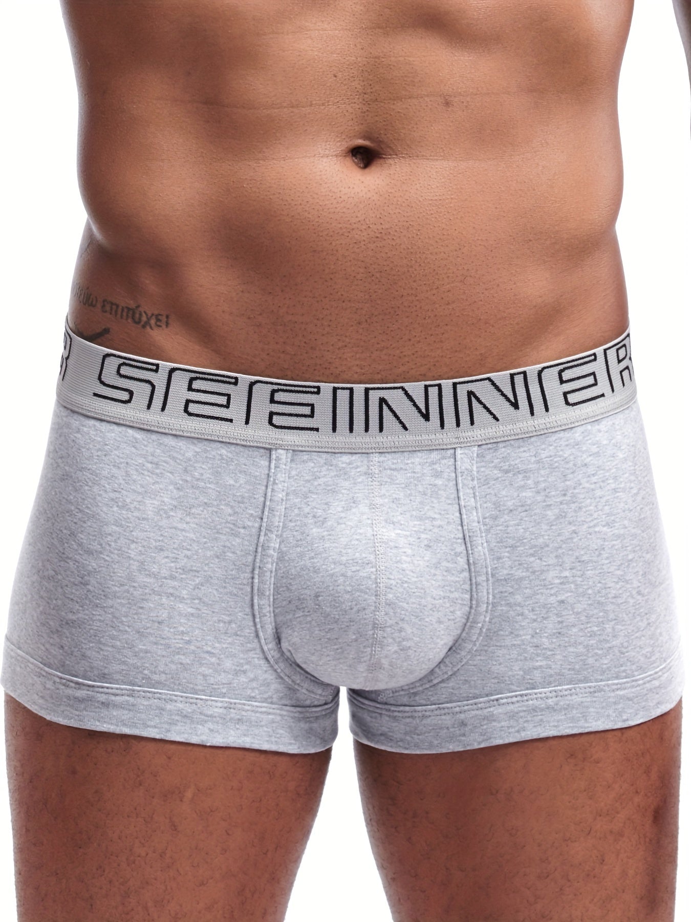 Men's Cotton Boxer Briefs 4-Pack - Breathable, Moisture-Wicking Fit