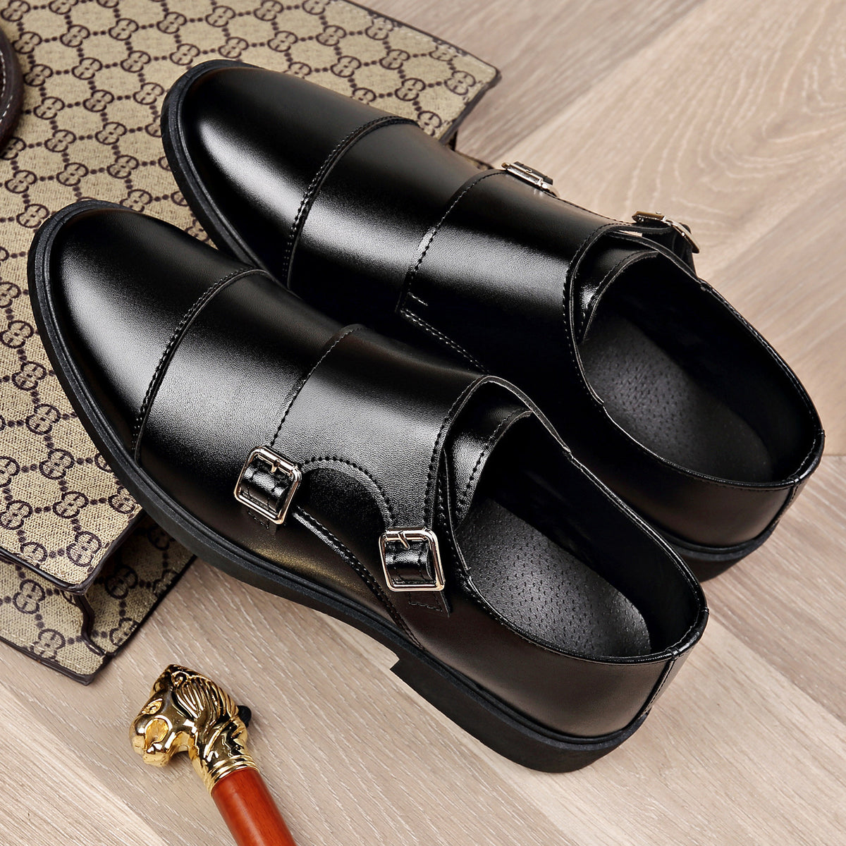 Men's Classic Casual Buckle Shoes for Everyday Workwear