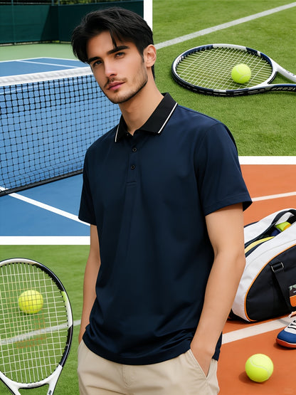 Quick-Dry Men's Short-Sleeve - Trendy Calvin Print - ayq