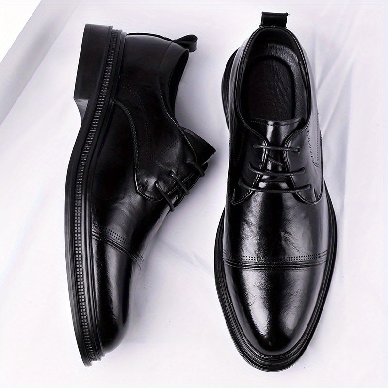 Men's Casual Business Shoes PU Upper Pointed Toe