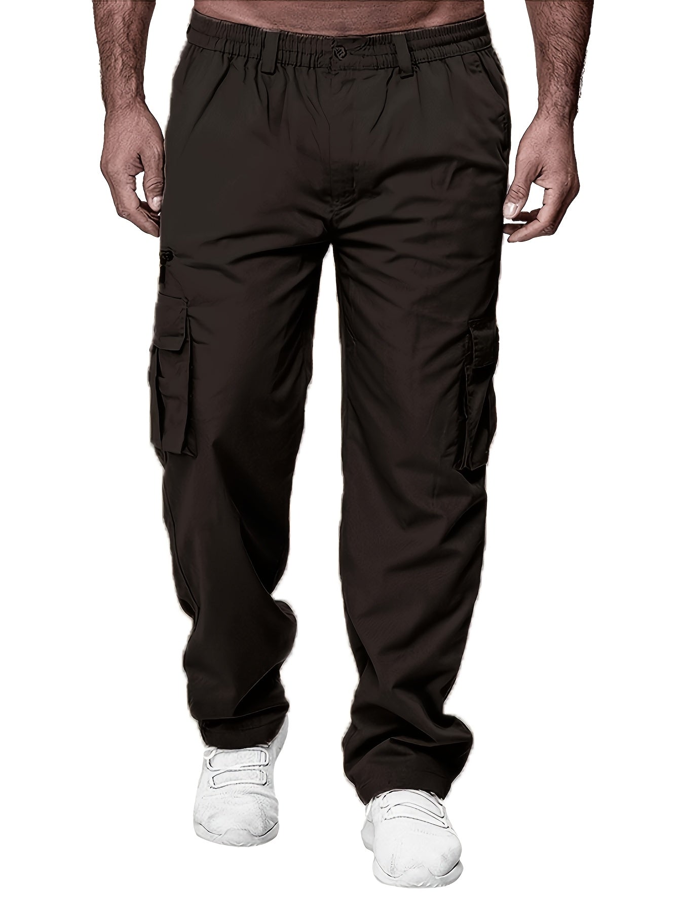 Men's Loose Fit Vintage Cargo Pants with Multiple Pockets