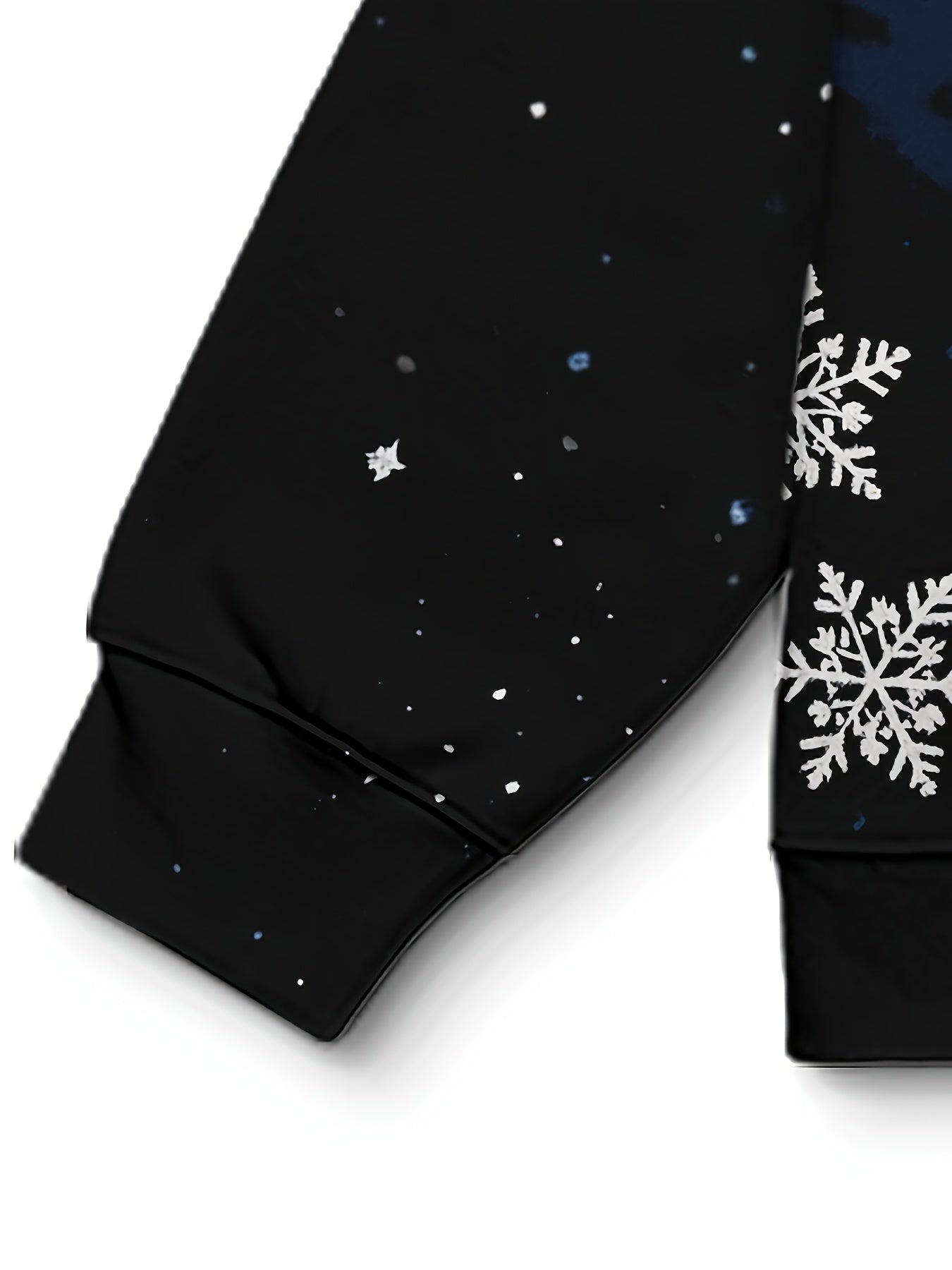 Men's Winter Snowman & Snowflake Print 3D Hooded Sweatshirt - Thick Warm Pullover Sweater for Christmas, New Year's, Valentine's Day - Machine Washable Casual Winter Sweater for Men with Festive Snowman & Snowflake Design, Ge