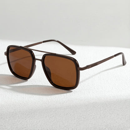 Unisex Double Bridge Polarized Sunglasses with TAC Lenses