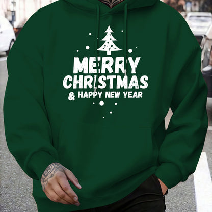 Men'S Fashion Trendy Hooded Sweatshirt | Casual Style, Regular Fit, Winter Season, Print Pattern, Slight Stretch Fabric