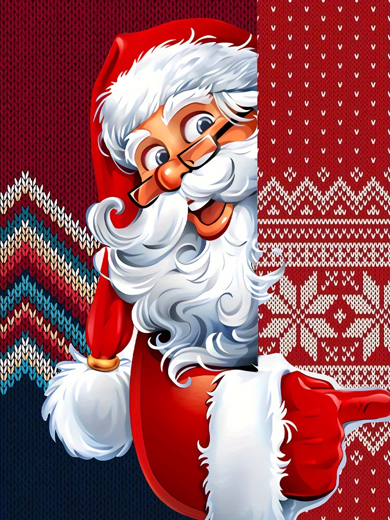 Plus Size Men's Funny Christmas Hoodie- Festive Santa Claus& Snowflake Print, Red& White Holiday Sweatshirt with Pockets, Casual Long Sleeve Pullover for Fall& Winter, Perfect Christmas Gift, Christmas Clothes, PLUS SIZE