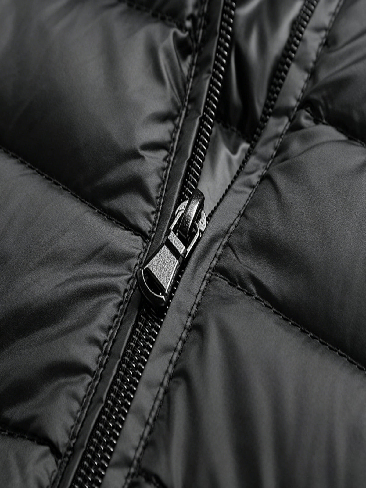 Men's Stand Collar Quilted Padded Coat Lightweight Warm Jacket