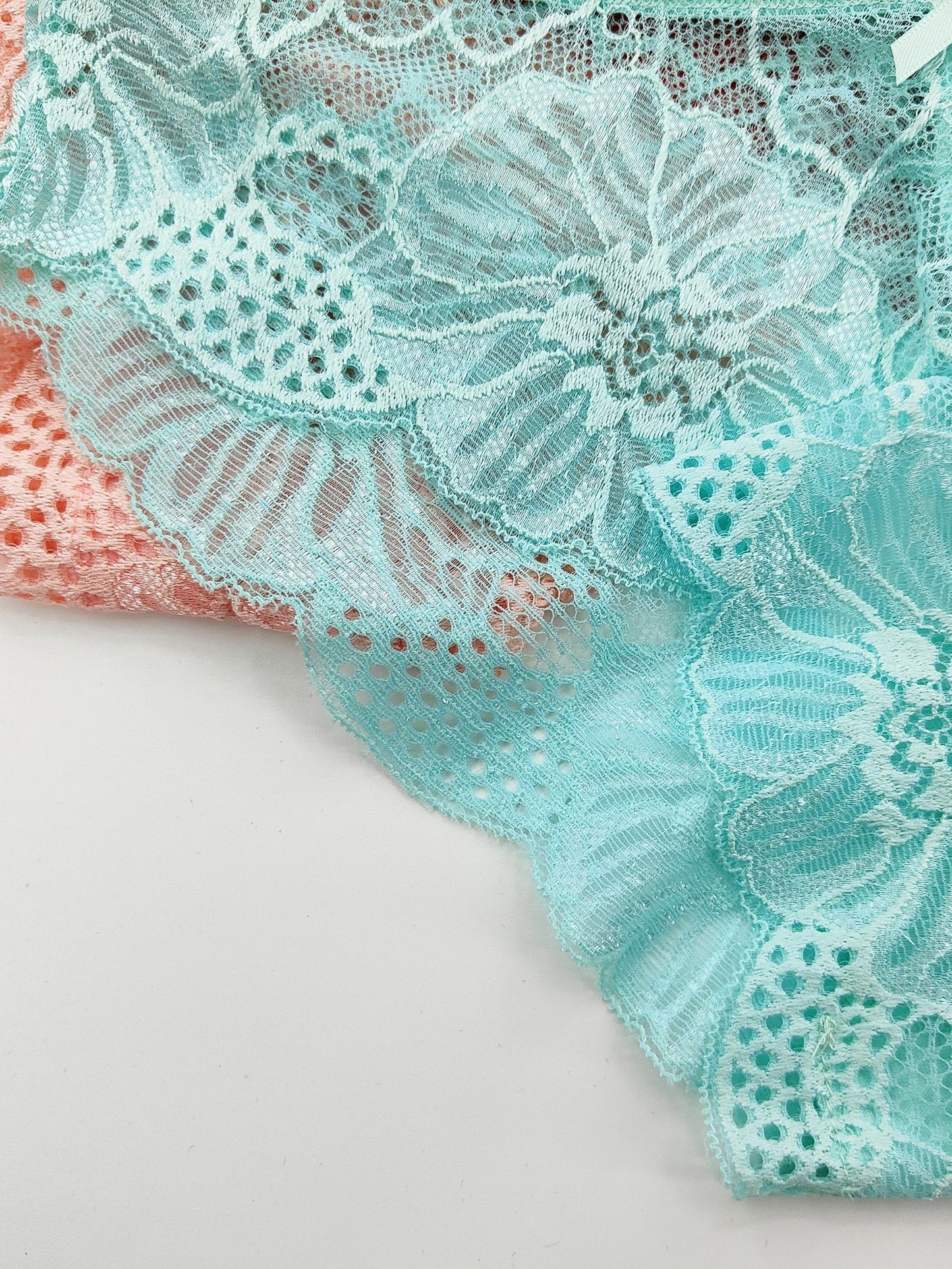 6 հատ Jacquard Lace Bow Hipster Bikini վարտիք, Հարմարավետ և շնչող ցածր գոտկատեղով շորտեր, կանացի ներքնազգեստ և ներքնազգեստ