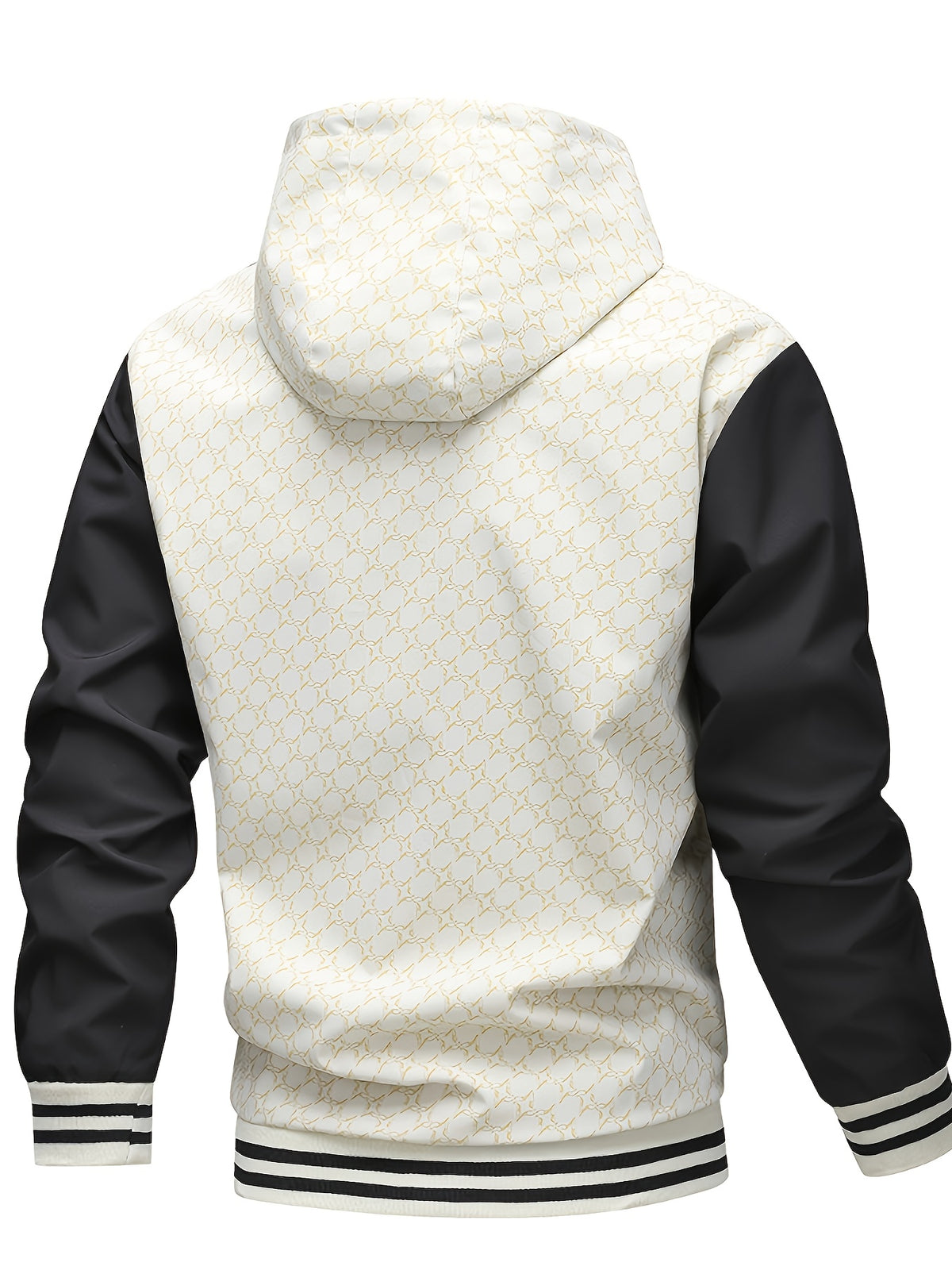 Men's Casual Hooded Windproof Jacket for Spring and Fall