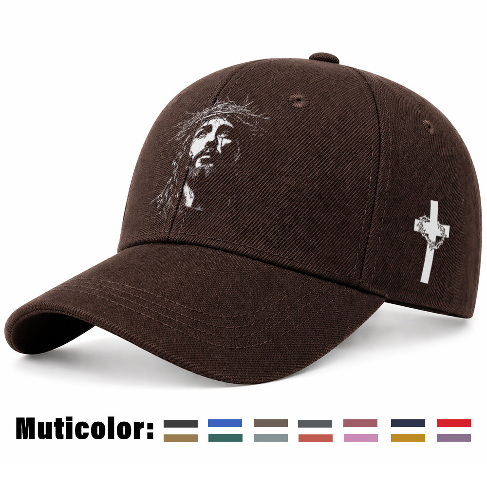 Unisex Christian Baseball Cap with Adjustable Cross Design