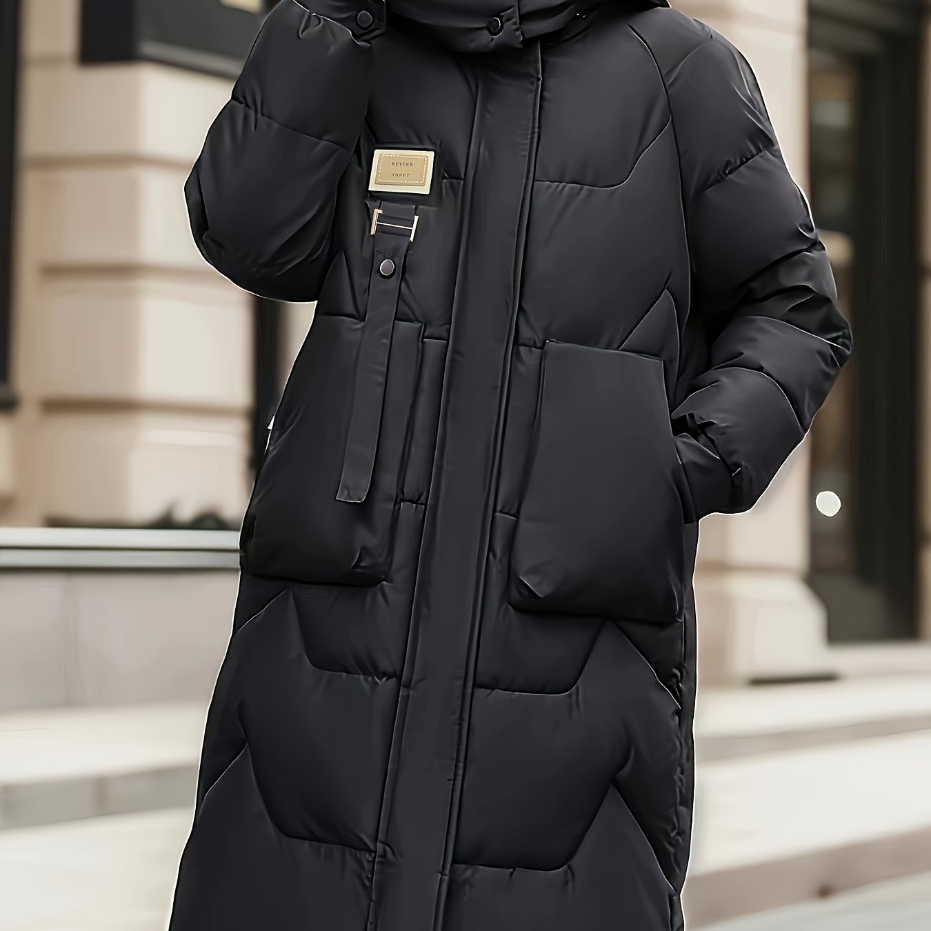 European and American winter thick jacket, new knee length jacket, loose fitting jacket for women